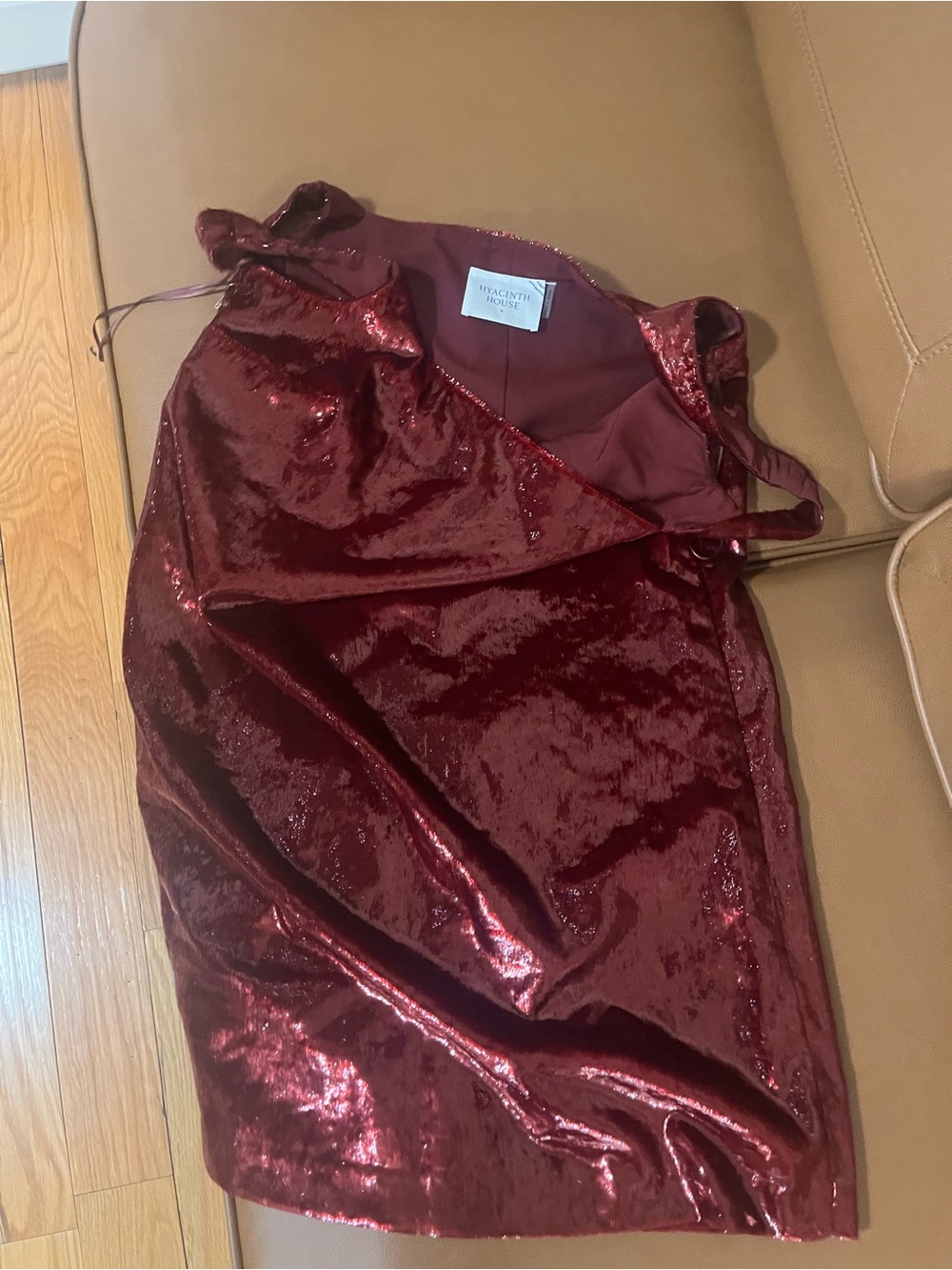 Hyacinth House Burgundy Mini Dress Sz:Small Orig $209
